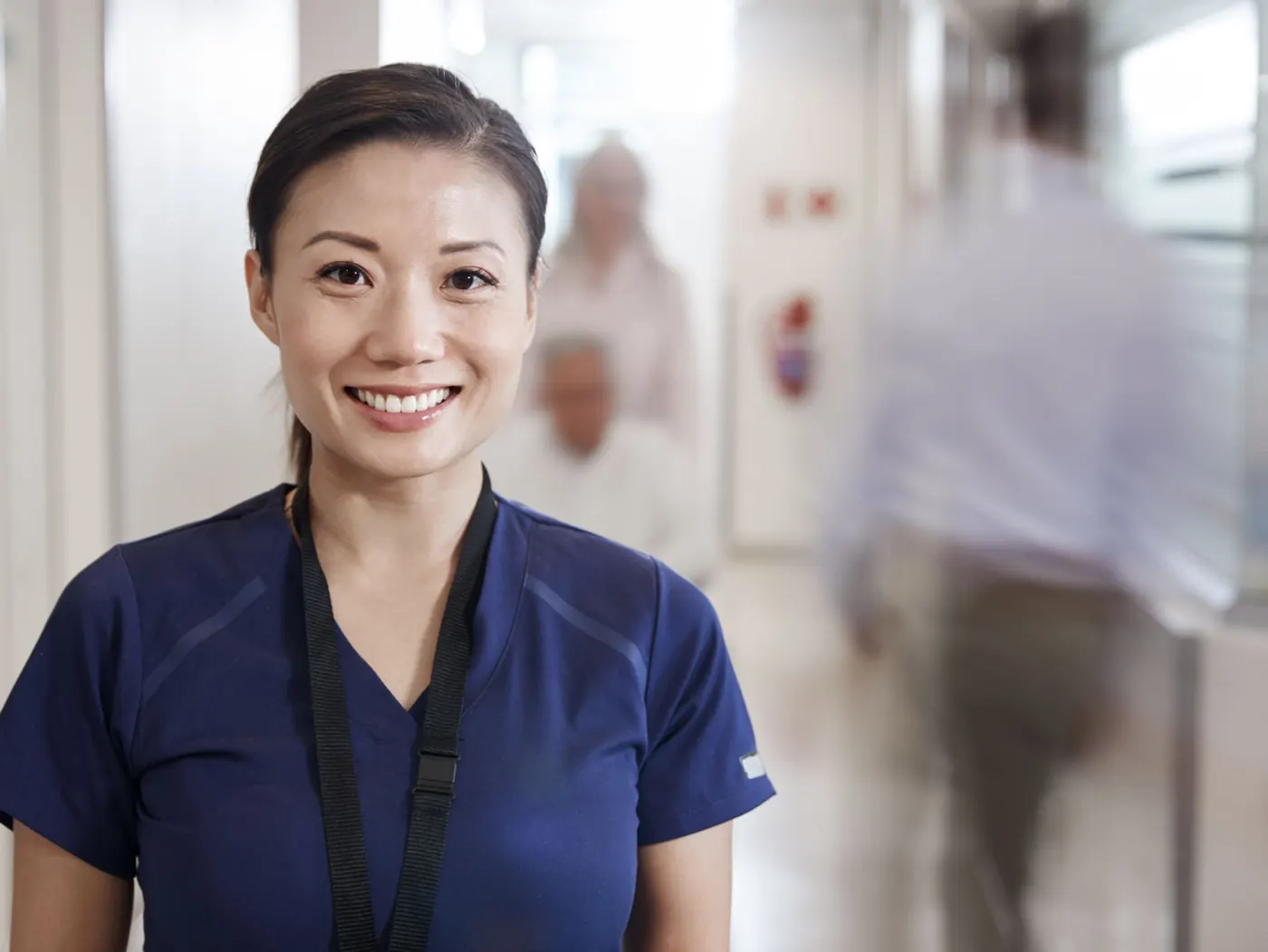 Prospective nursing student researching nursing programs