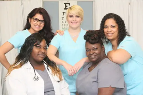 Healthcare students beginning their training