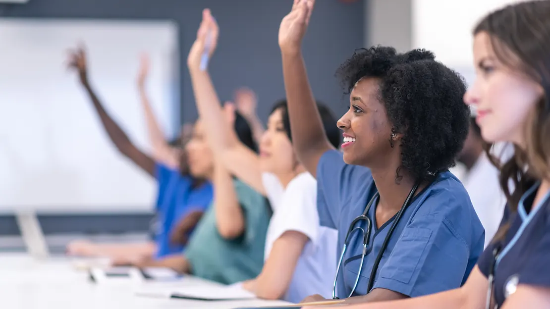 Nursing assistant student training at Coastal Technical Institute